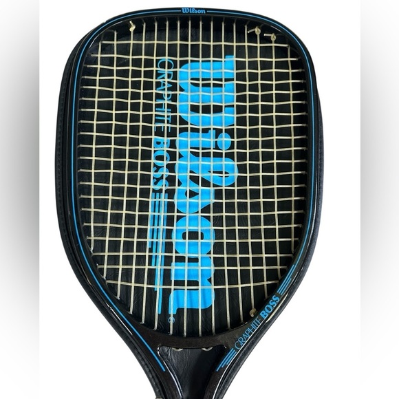 Vintage Wilson Graphite BOSS Racquetball Racquet & Cover - Picture 4 of 5